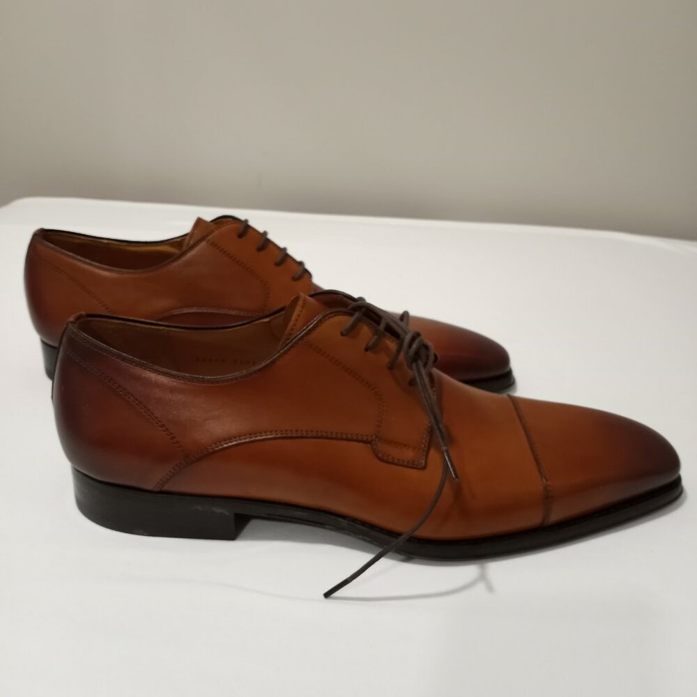 NEW MAGNANNI SAMSON BURNISHED CAP TOE DERBY MEN'S SHOES SIZE 12 - Picture 4 of 11